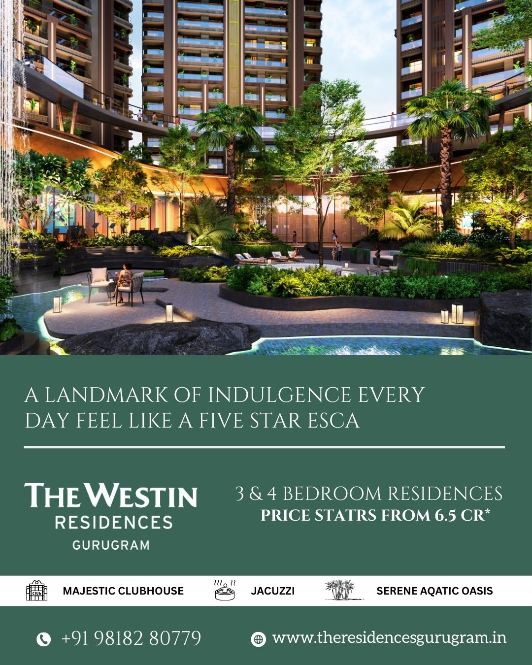 Westin Residences in Gurgaon – Premium Luxury Living on Dwarka Expressway