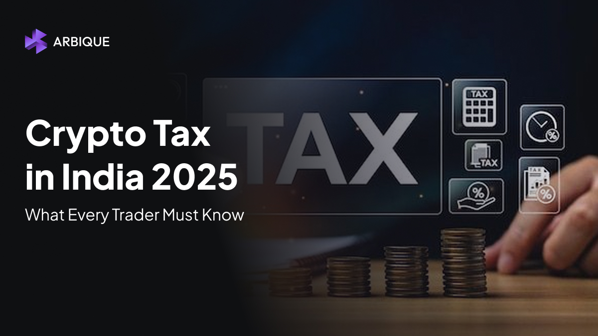 Crypto arbitrage India tax by Arbique.com