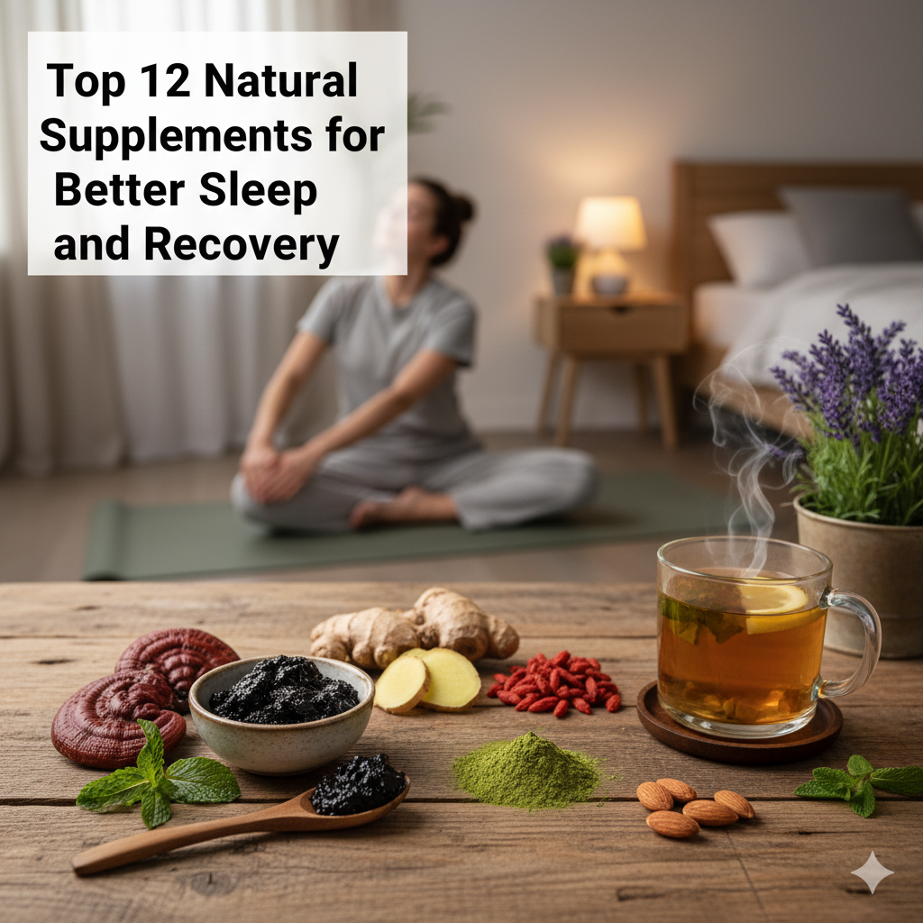 Top 12 Natural Supplements for Better Sleep & Recovery