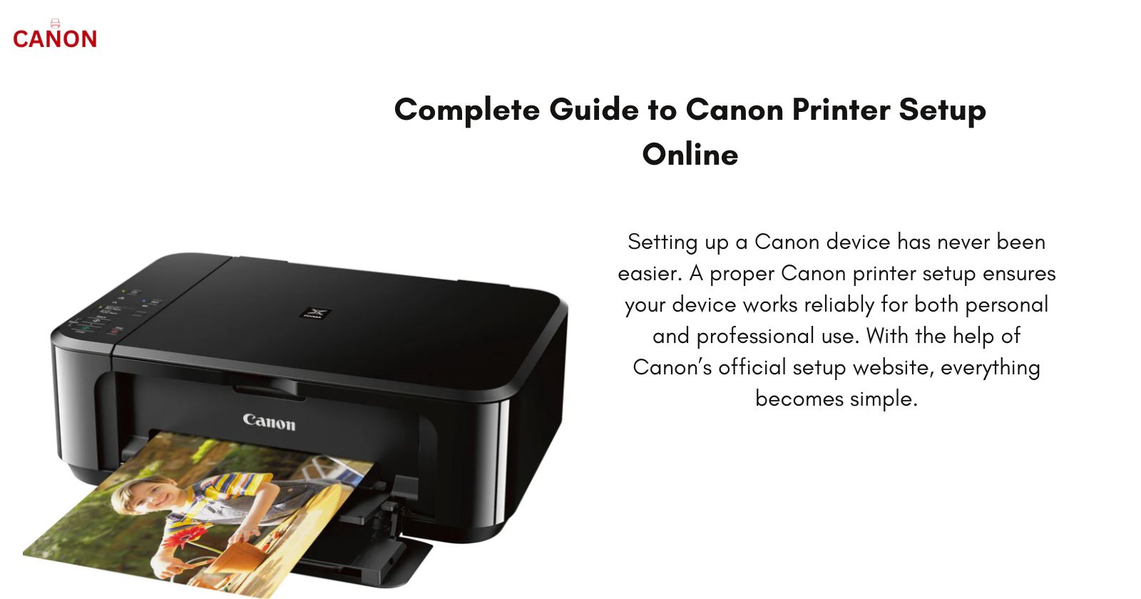 Canon Printer Setup for Reliable Performance