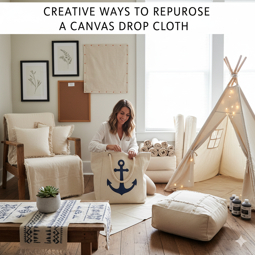 10 Creative Ways To Repurpose A Canvas Drop Cloth