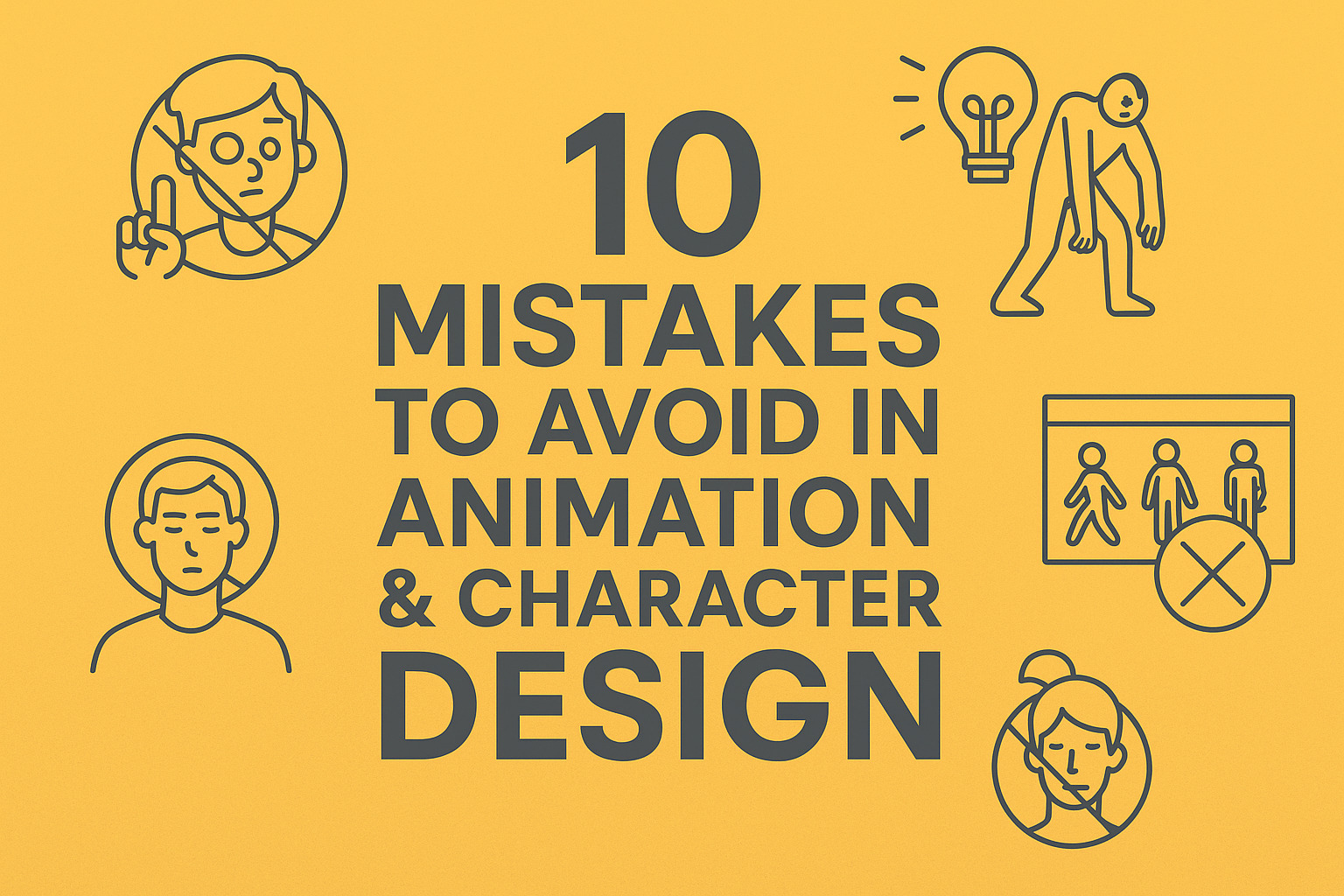 10 Mistakes to Avoid in Animation & Character Design