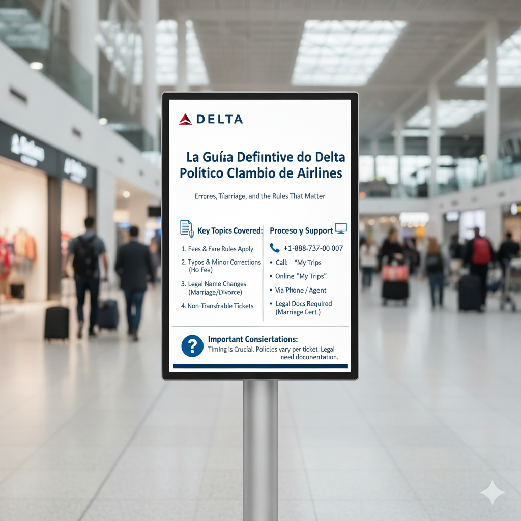 La Guía Definitiva de la Política de Cambio de Nombre de Delta Airlines
