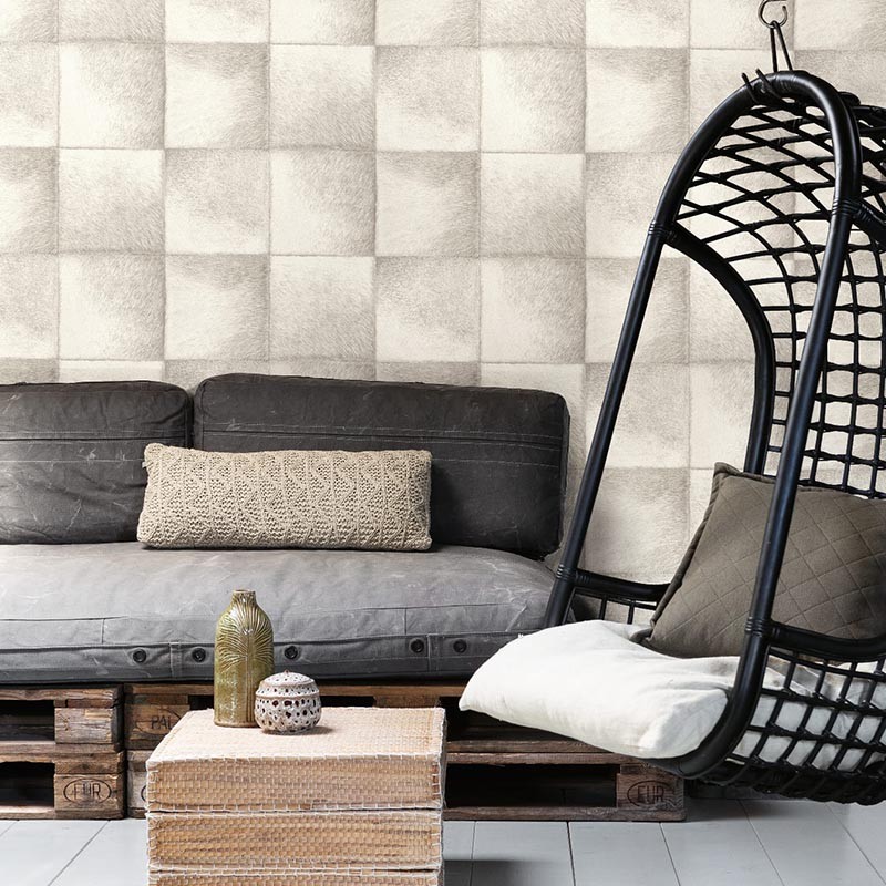 Papel pintado en el baño