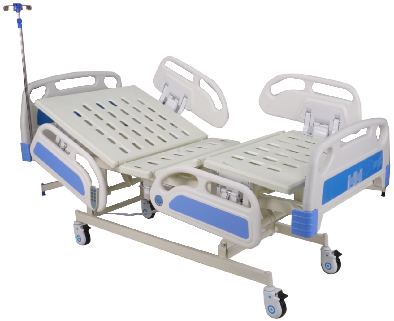 3-Function Electric Hospital Cot with ABS Side Rails