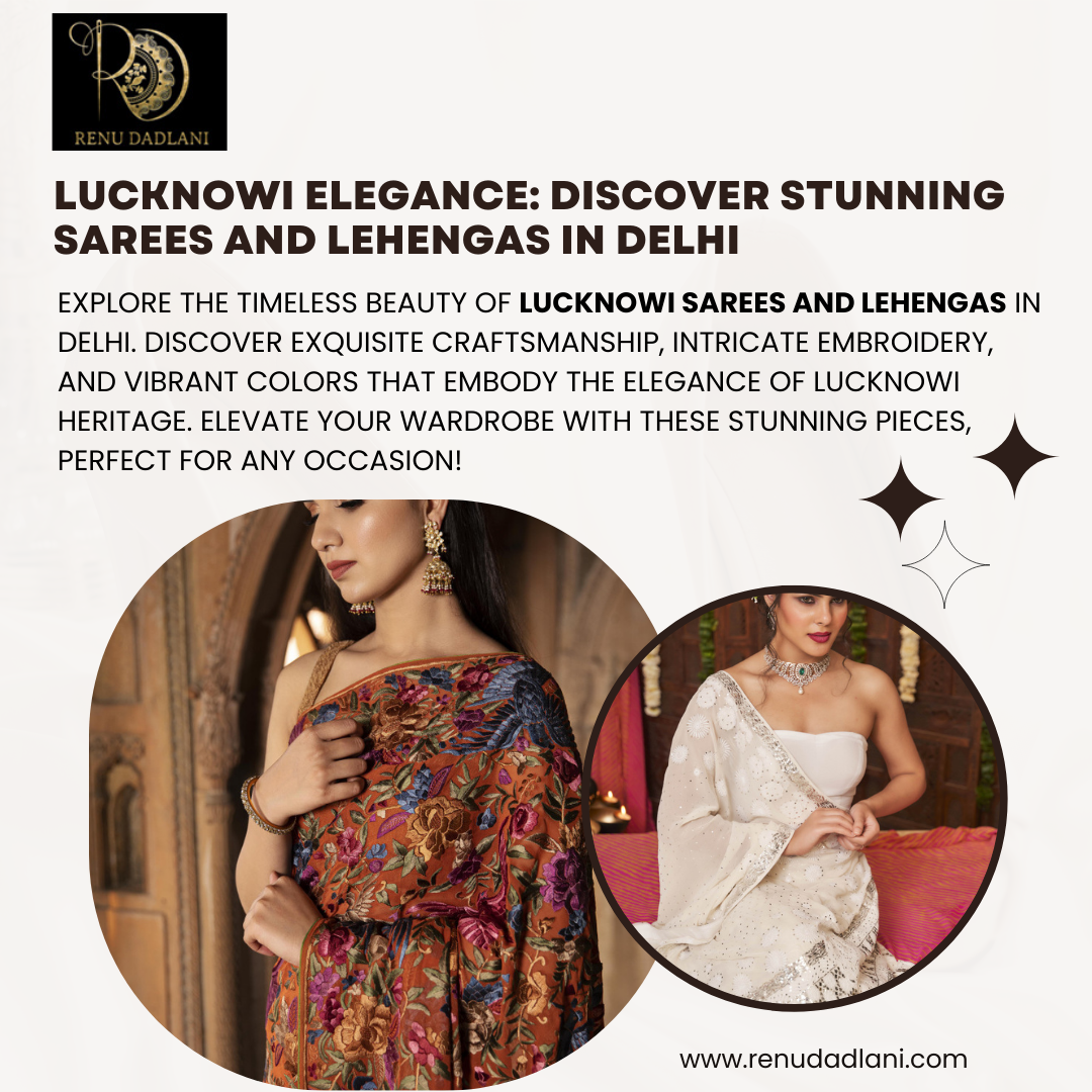 Lucknow Chikankari Georgette Sarees in Delhi with Lightweight Hand Embroidery